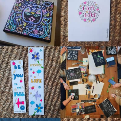 Slow Down Art Café : Doodle tekenen